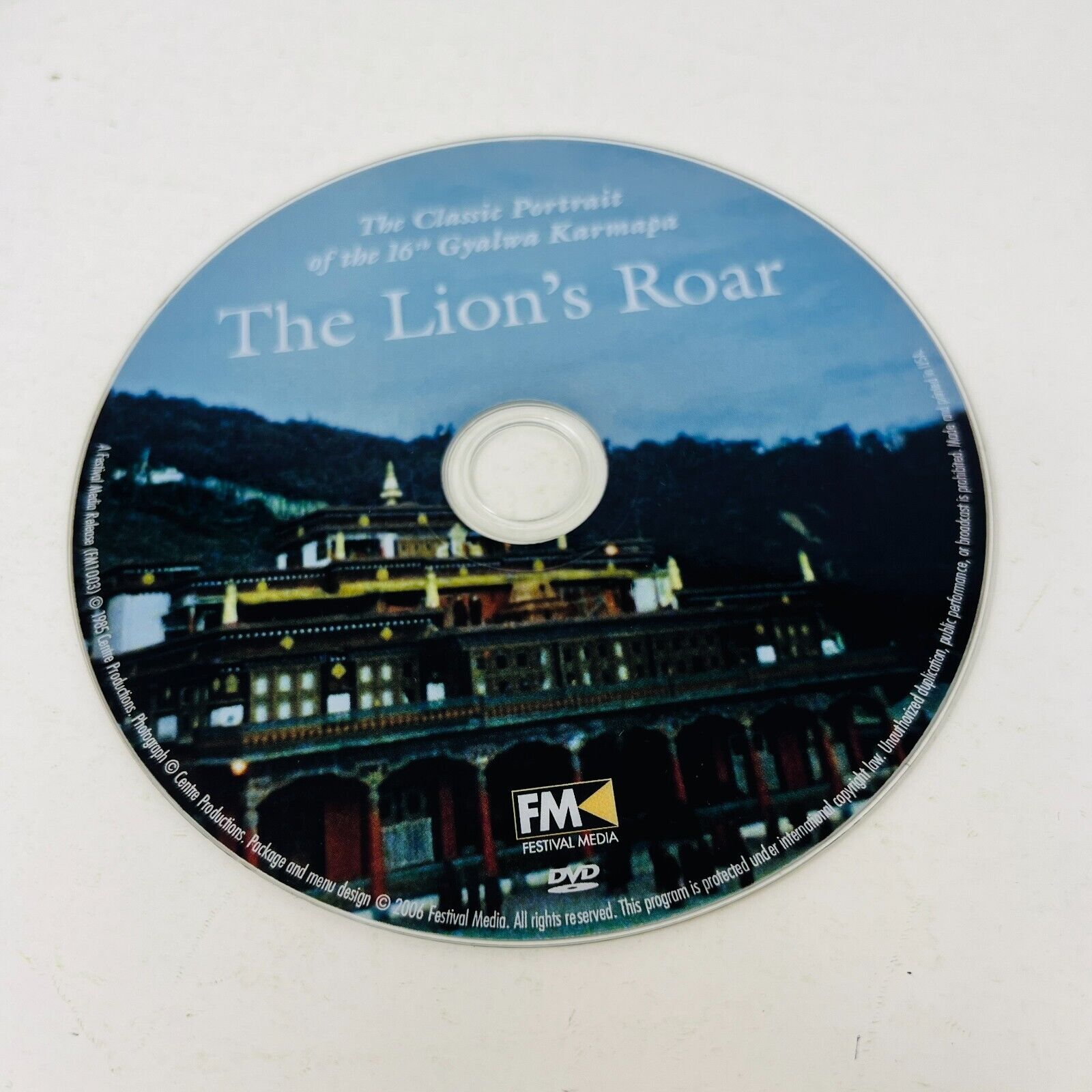 2006 The Lion’s Roar DVD Mark Elliot/James Coburn 16th Gyalwa Karmapa NTSC