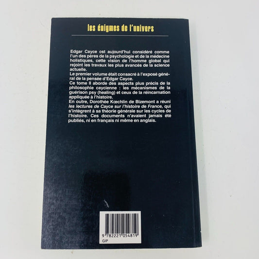 1987 L'Univers d'Egar Cayce Tome II 2 Les Énigmes de l'Univers Robert Laffont