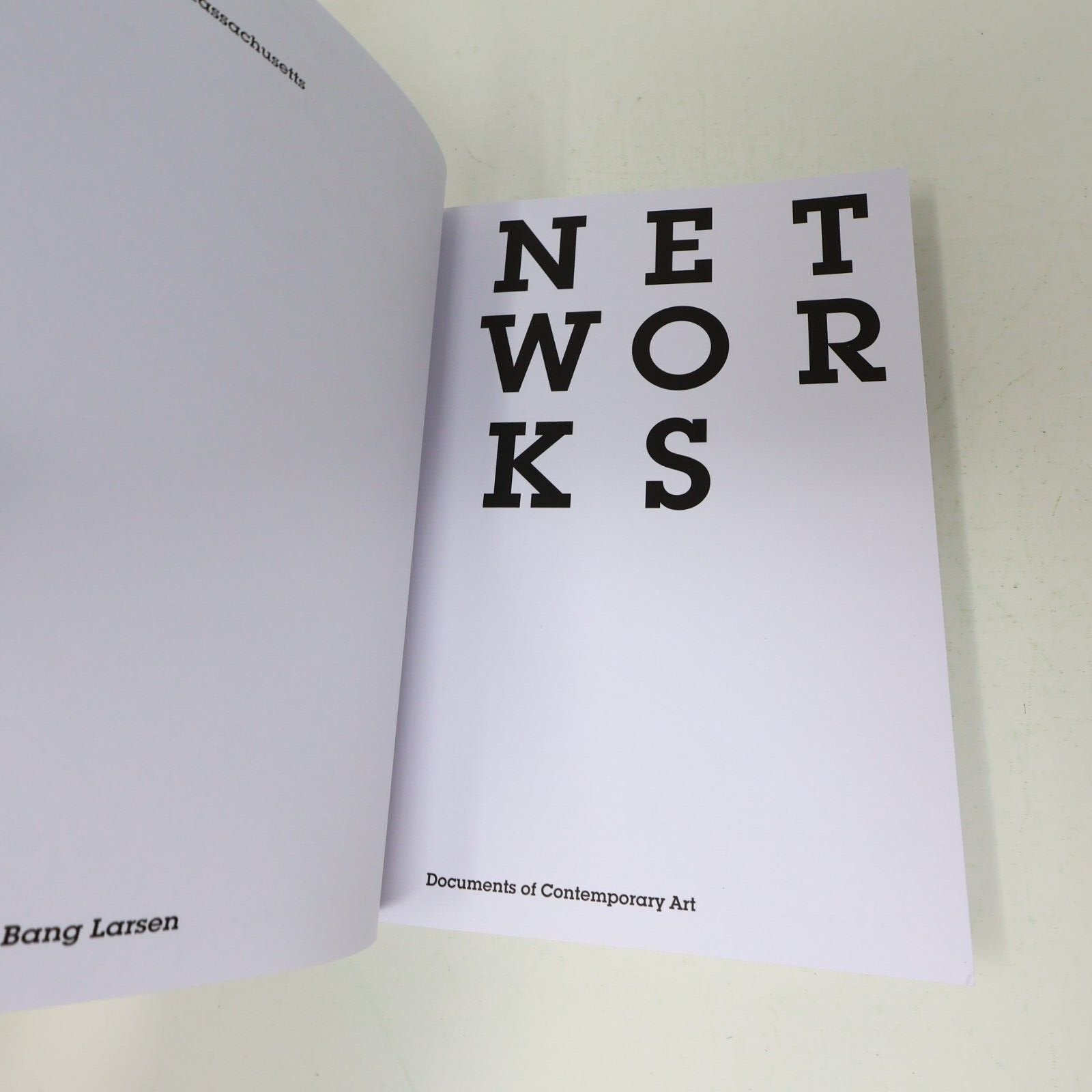 2014 Networks Documents of Contemporary Art Lars Bang Larsen The Mit Press PB