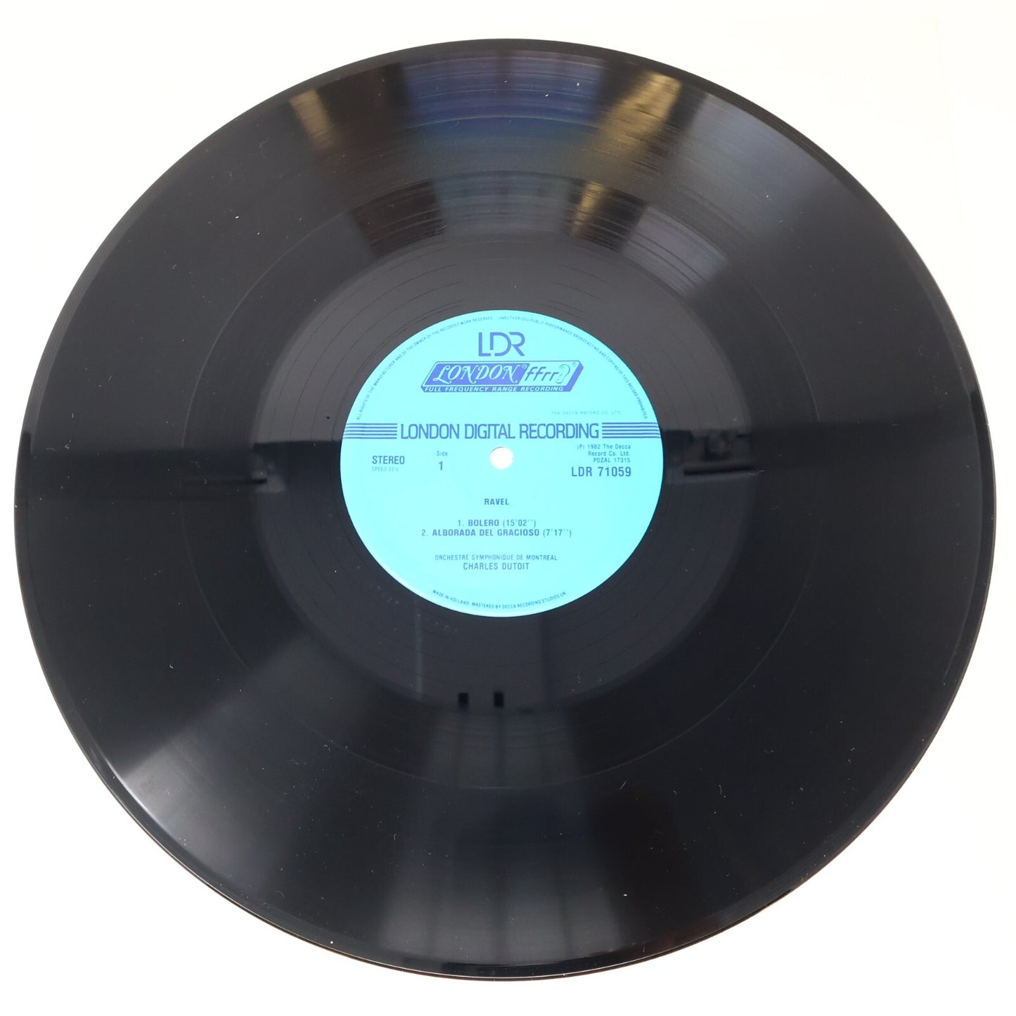 Ravel Bolero/La Valse/Rapsodie Espagnole Charles Dutoit Record Vinyl LDR 71059