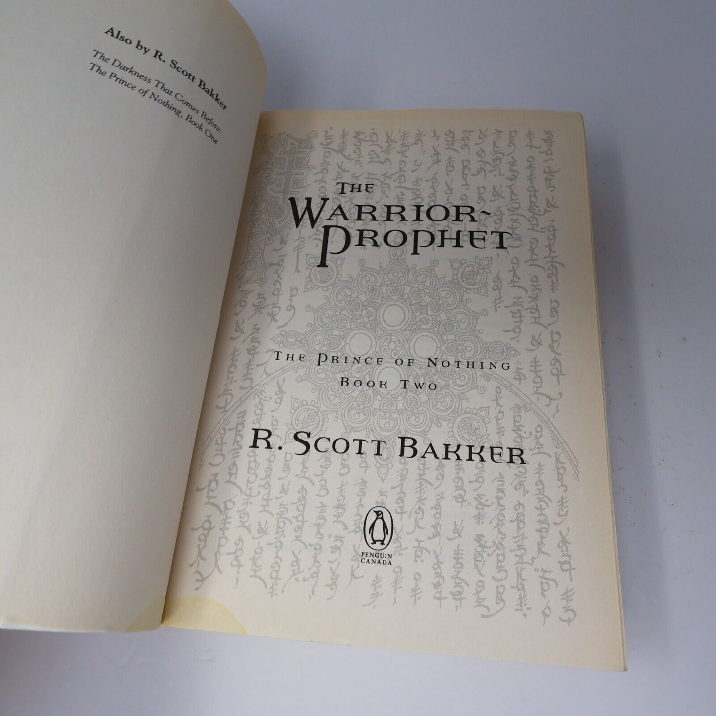 2004 The Warrior Prophet The Prince of Nothing #2 by Scott R. Bakker 1st Print