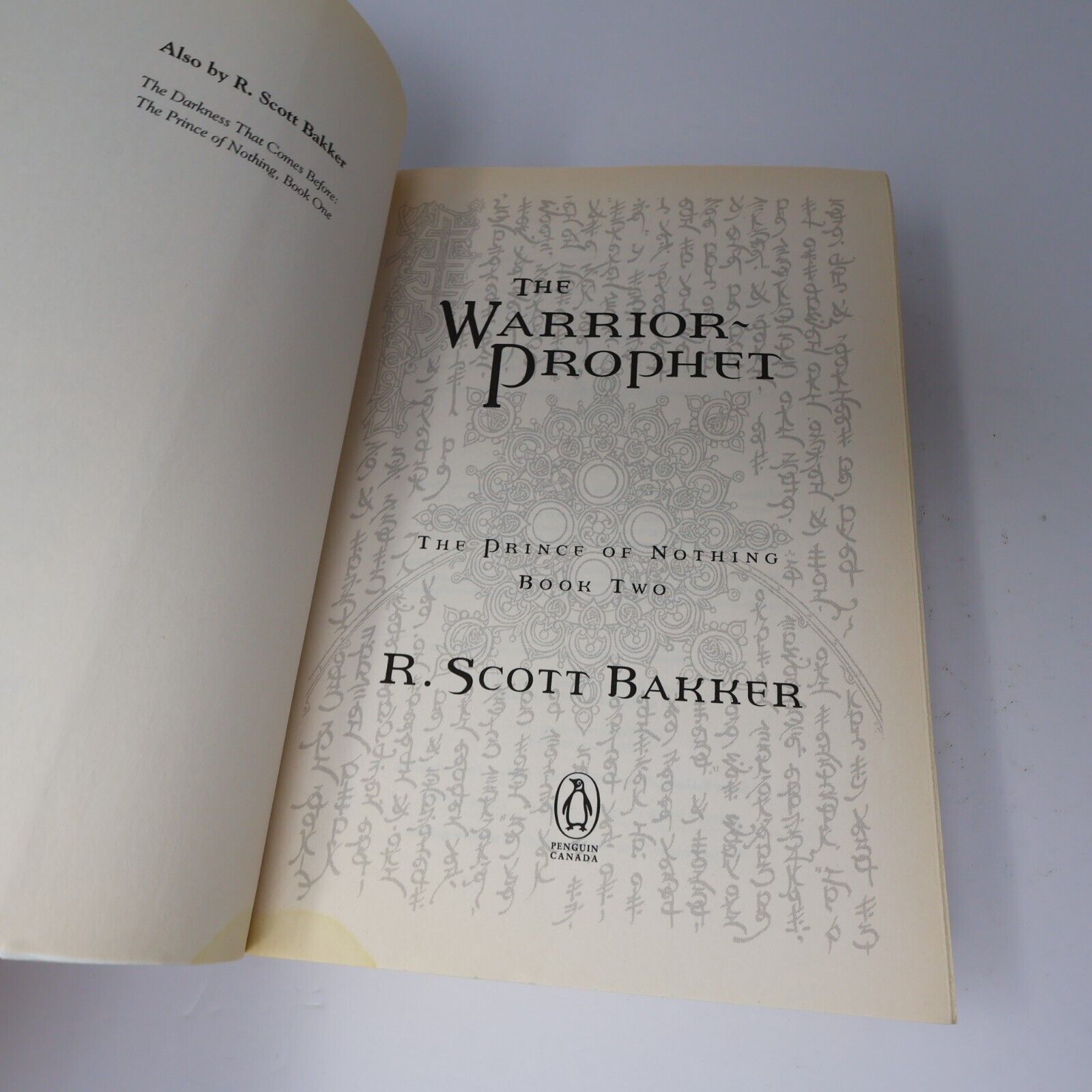 2004 The Warrior Prophet The Prince of Nothing #2 by Scott R. Bakker 1st Print