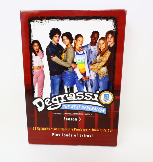 Degrassi The Next Generation Season 3 DVD Set Tested NTSC Region 1 TV Series