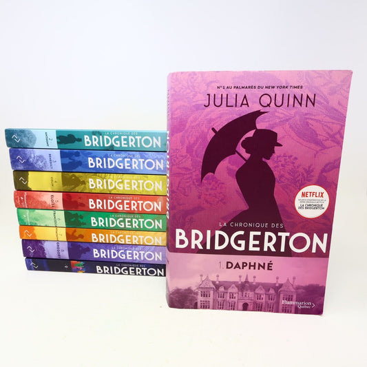 La Chronique des Bridgerton #1-9 Lot 9 Livres Julia Quinn Série Complète French
