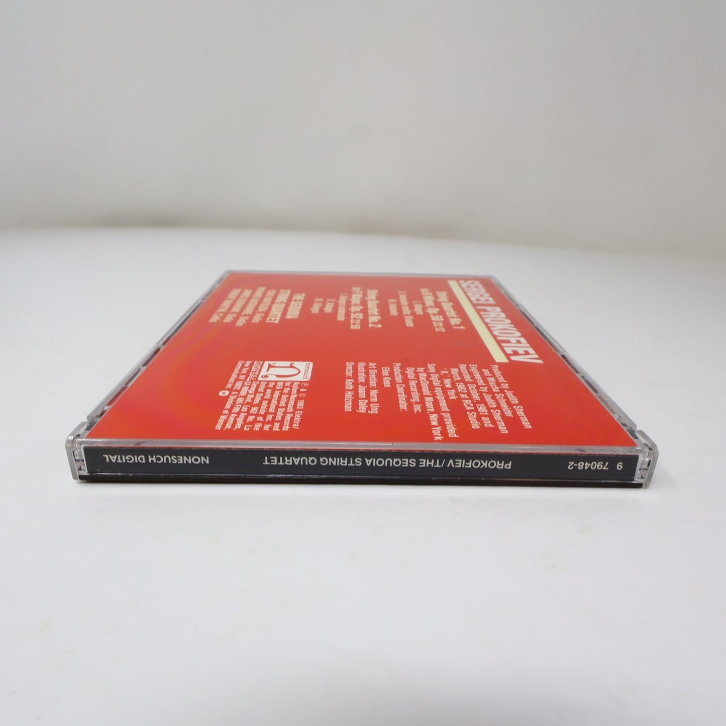 Prokofiev String Quartets CD The Sequoia String Quartet 1983 Nonesuch Classical