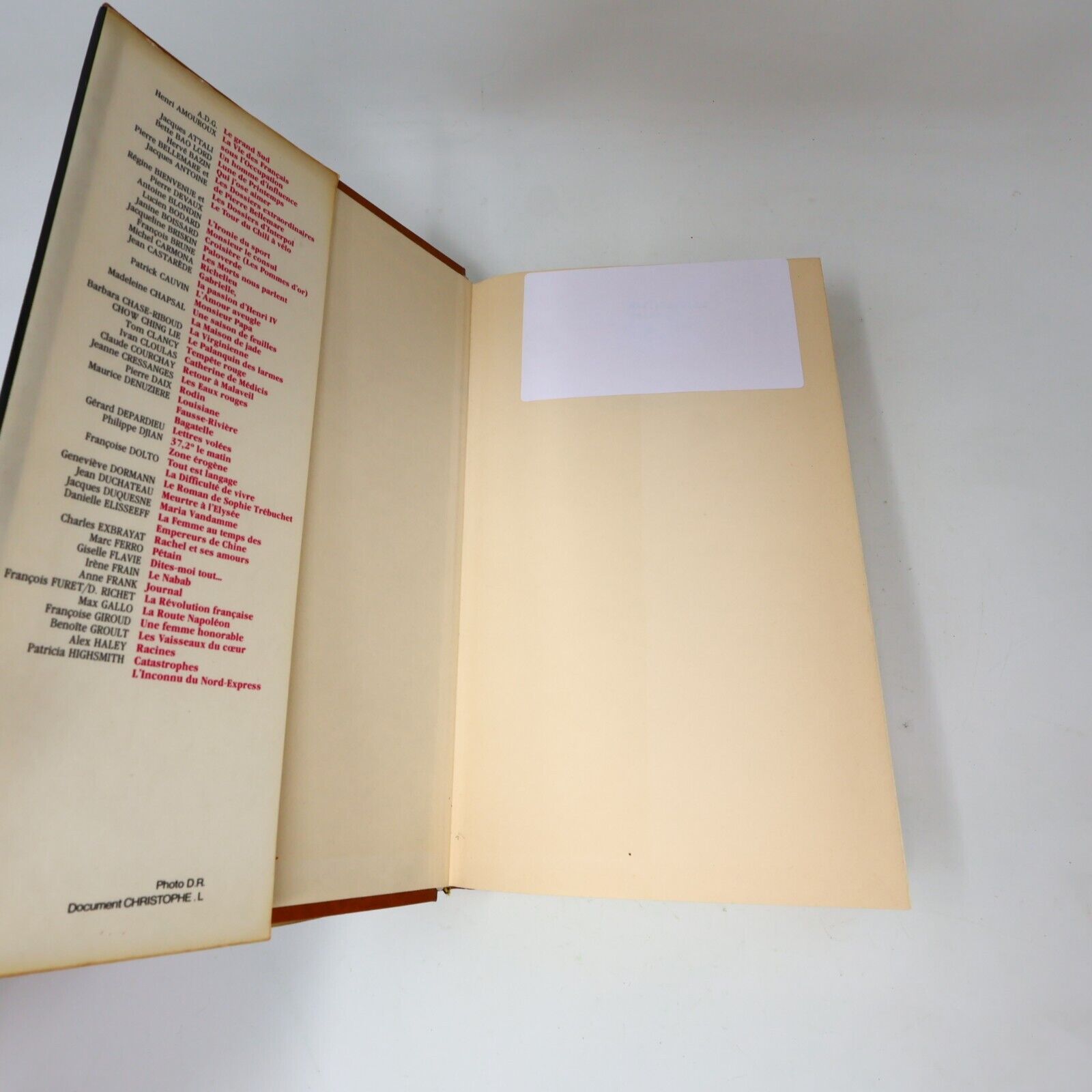 1989 Christine Succès du Livre de Stephen King Hardcover HC Éditions de la Seine
