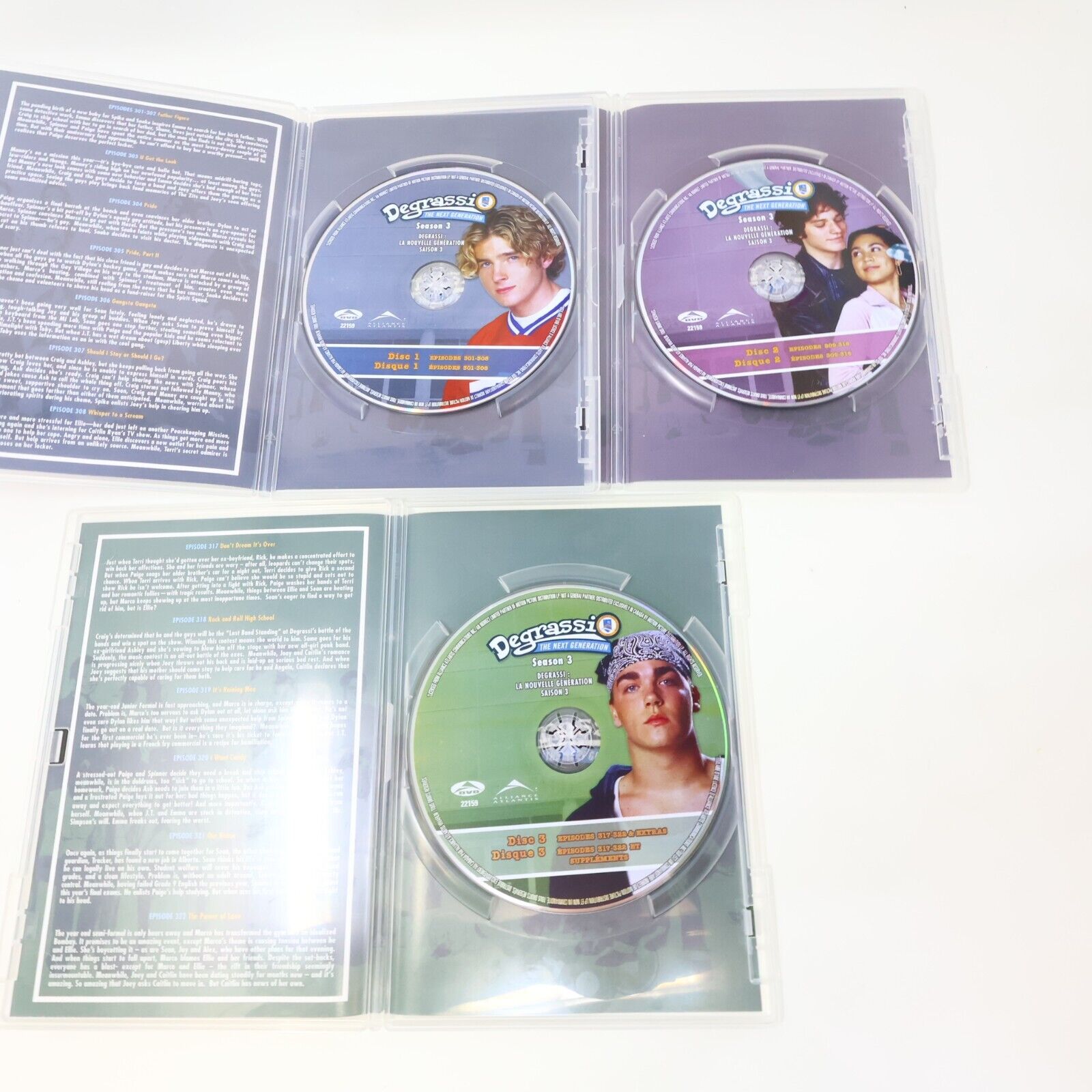 Degrassi The Next Generation Season 3 DVD Set Tested NTSC Region 1 TV Series