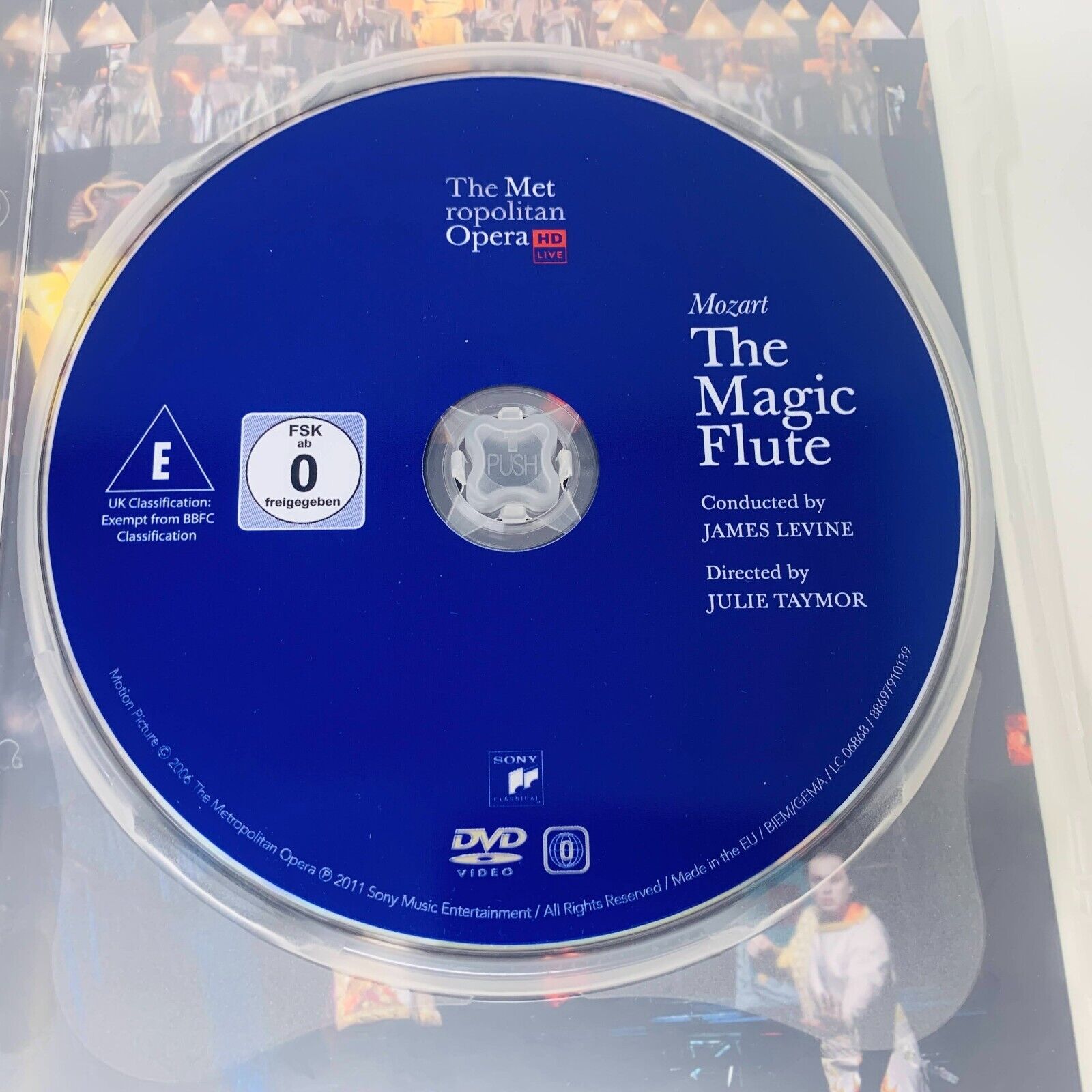 Mozart The Magic Flute The Metropolitan Opera Tested DVD James Levine J. Taymor