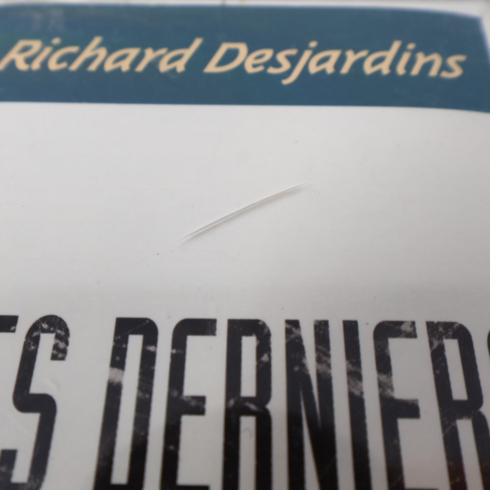 Richard Desjardins Lot 2 Cassettes Les Derniers Humains/Tu M'Aimes-Tu Québécois