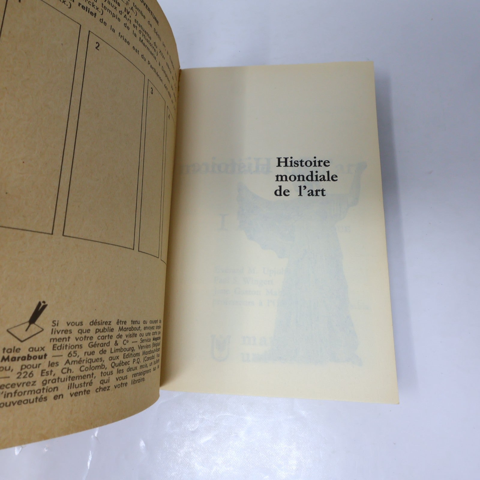 Histoire Mondiale de l'Art #1-6 Marabout Université Série Complète Lot 6 Livres