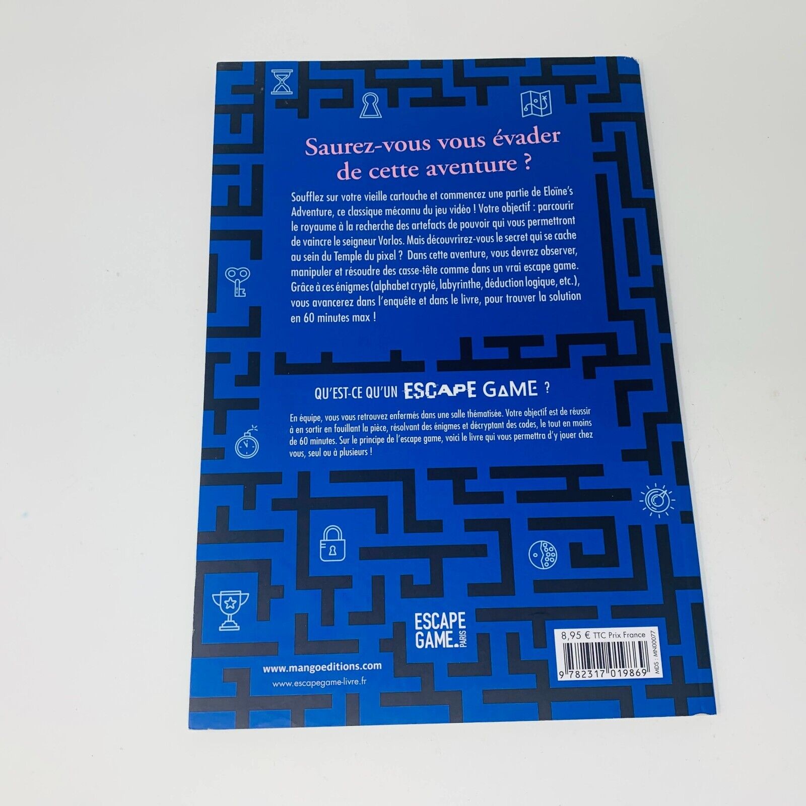 3x Livres Escape Game Temple du Pixel/Prisonniers du Jeu Vidéo/Piégés Espace Lot