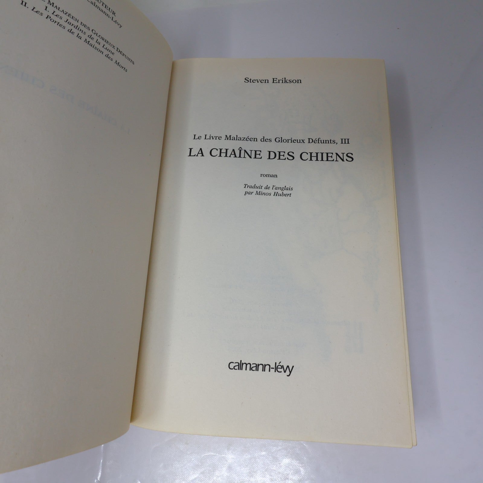 Les Portes de la Maison des Morts/Chaîne des Chiens Lot 2 Livres Steven Erikson