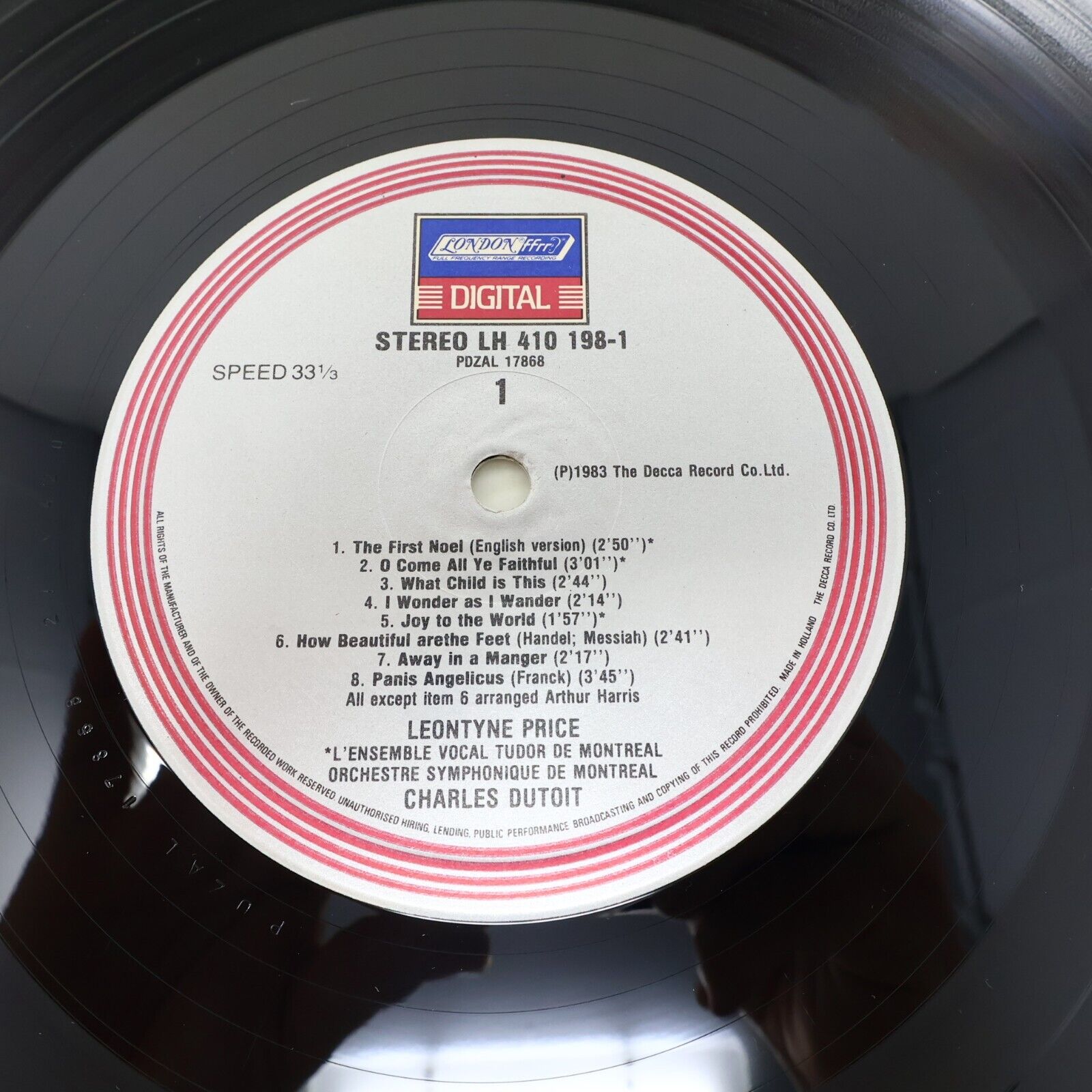 Leontyne Price Noël Noël Disque LP Charles Dutoit Orchestre Symphonique Montréal
