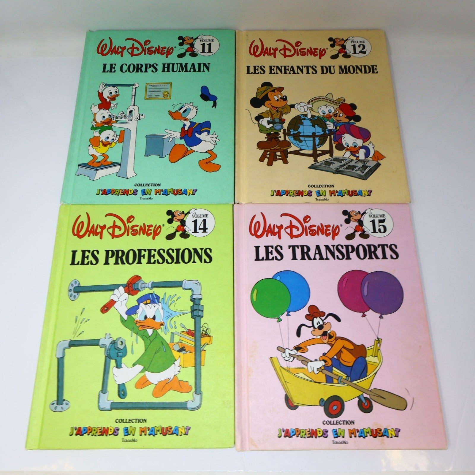 J'Apprends en M'Amusant #1 3-6 8-12 14-19 Lot 16 Livres Transmo Disney Enfants