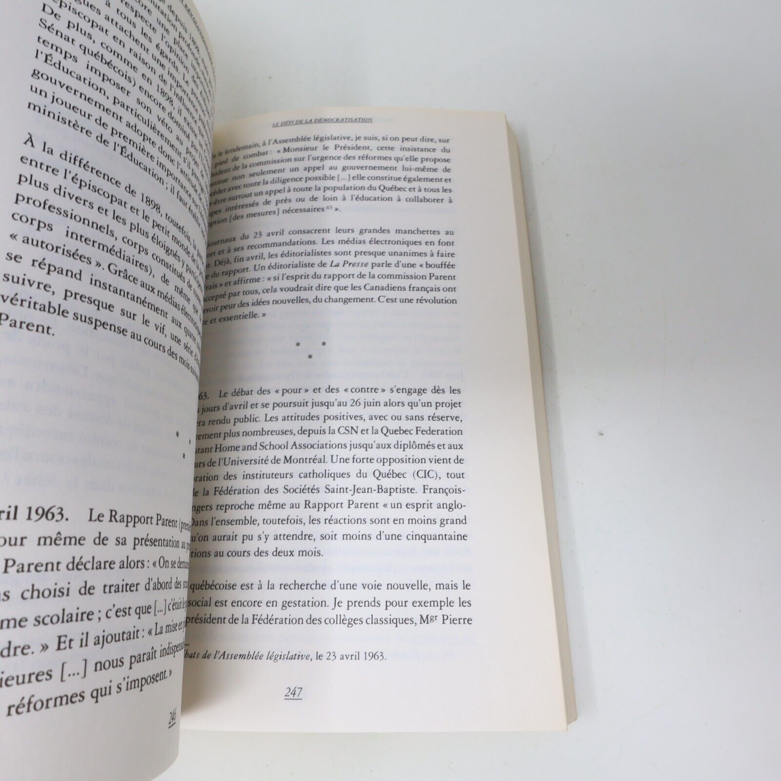 1989 Combats d'un Révolutionnaire Tranquille Paul Gérin-Lajoie Biographie Québec
