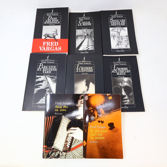 Fred Vargas Lot 8 Livres Pars Vite et Reviens Tard/Coule la Seine Français 2000s
