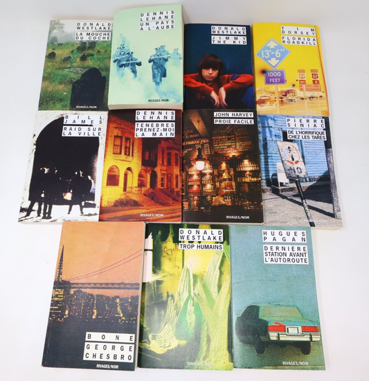Rivages/Noir Roman Policier Lot 11 Livres Trop Humains Bone Un Pays à l'Aube PB