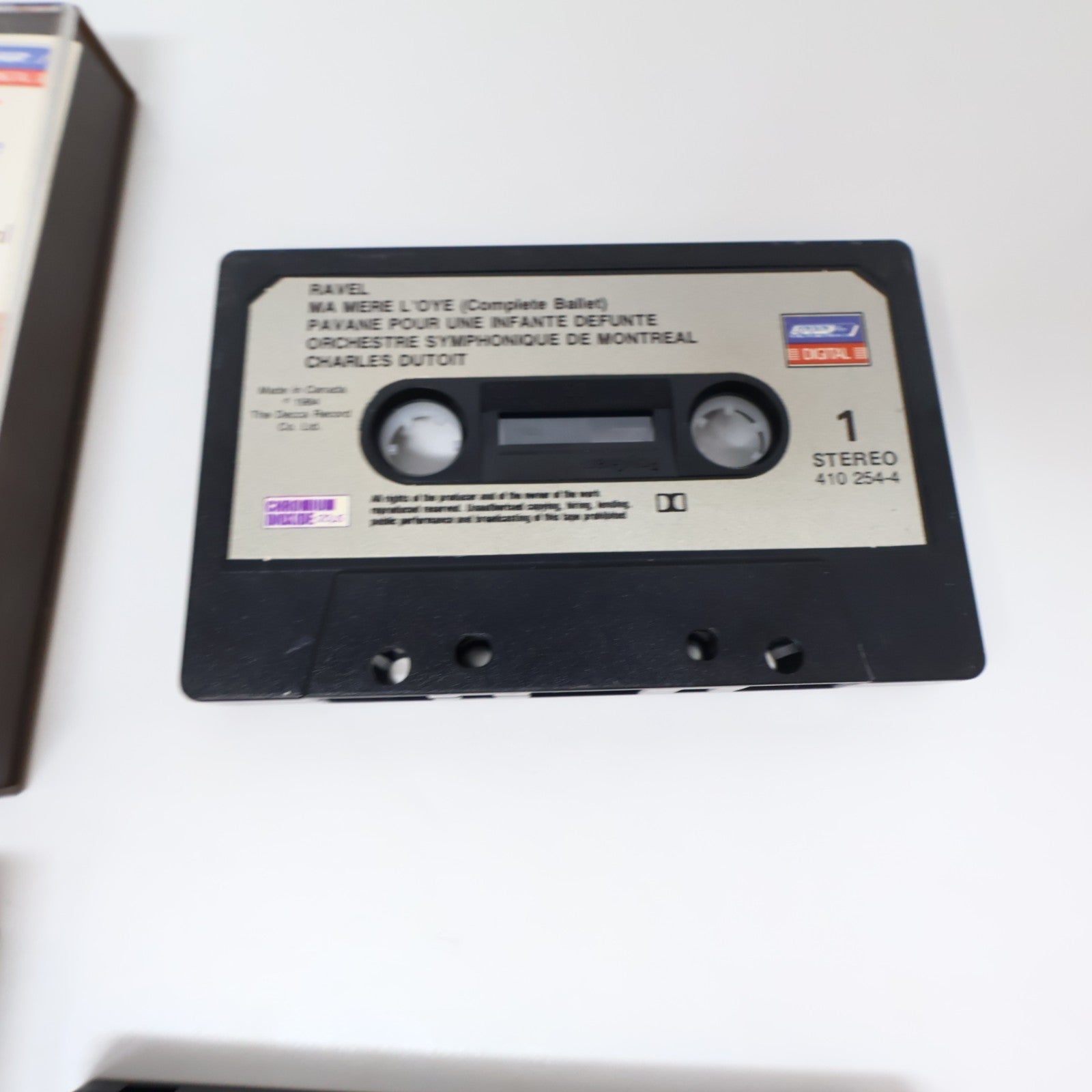 Ravel 3 Cassettes Lot Bolero/Ma Mère L'oye/Pianos Conertos Dutoit/Monteux/Rogé