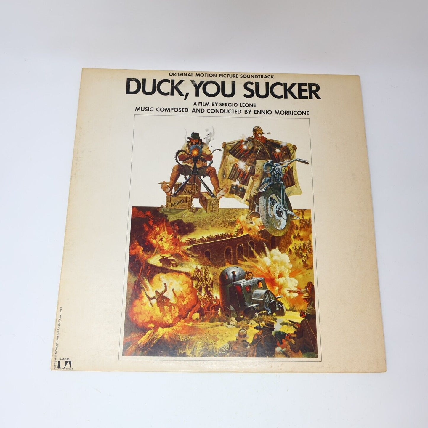 Ennio Morricone Duck You Sucker Movie Soundtrack LP Record UAS-5221 Sergio Leone