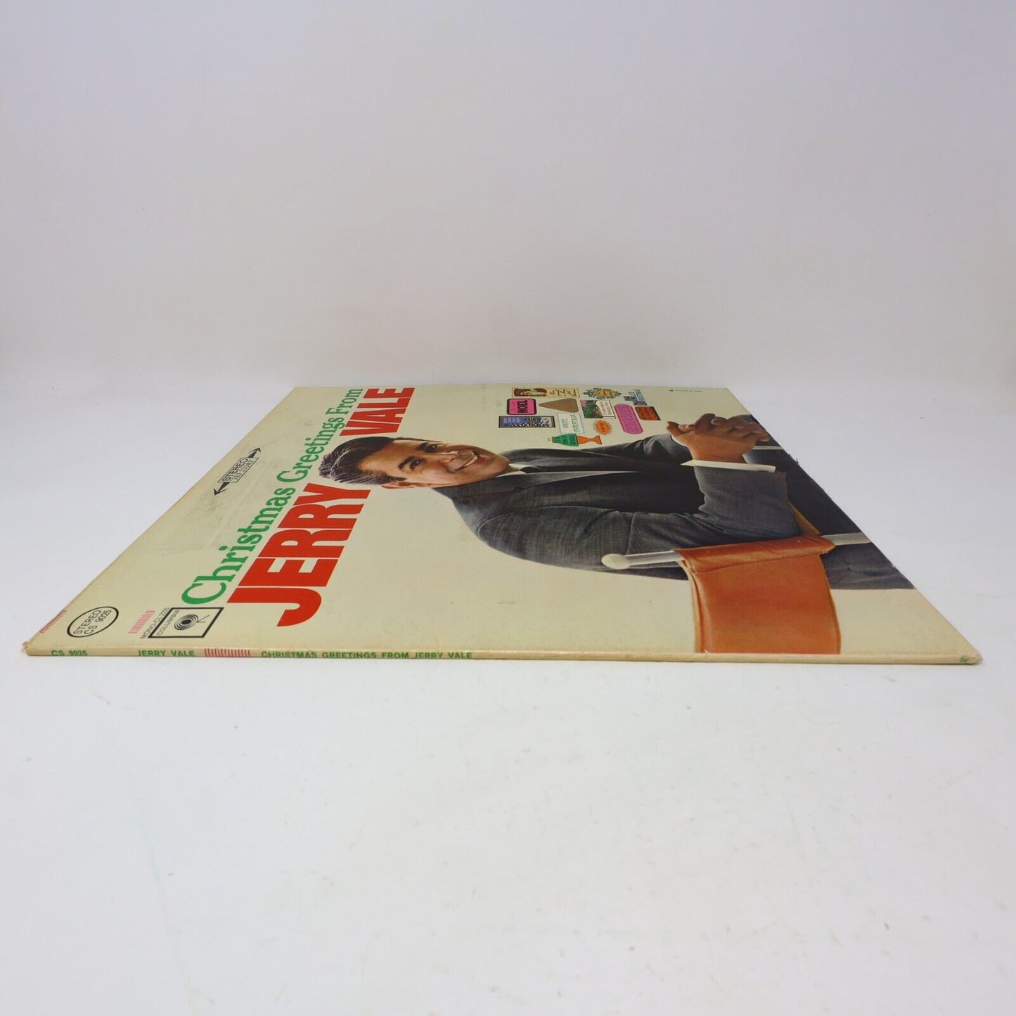 Christmas Greetings From Jerry Vale LP Record CS 9025 Silver Bells Silent Night