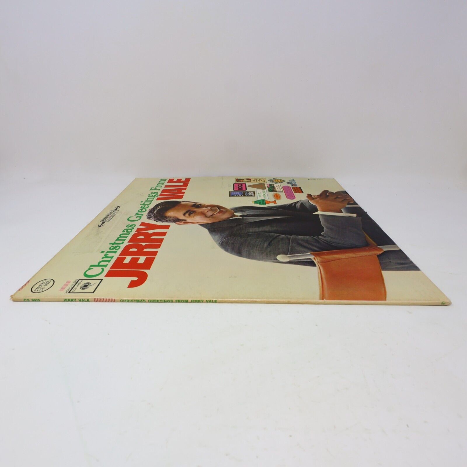 Christmas Greetings From Jerry Vale LP Record CS 9025 Silver Bells Silent Night