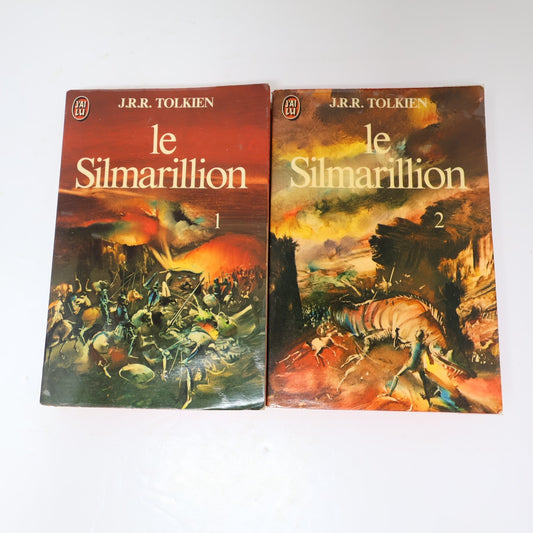 Le Silmarillion #1-2 Série Complète Lot 2 Livres J'ai Lu Tolkien Fantasy 1980 PB
