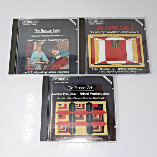 The Russian Cello 1-2/Viola Torleif Thedéen/Roland Pöntinen/Nobuko Imai 3 CD Lot