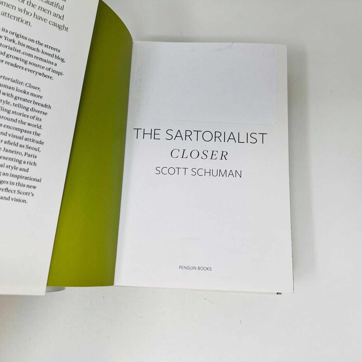2012 The Sartorialist Closer by Scott Schuman Trade Paperback Penguin Books