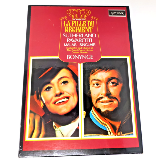 Donizetti La Fille Du Régiment Cassette Box Set Sutherland/Pavarotti/Malas