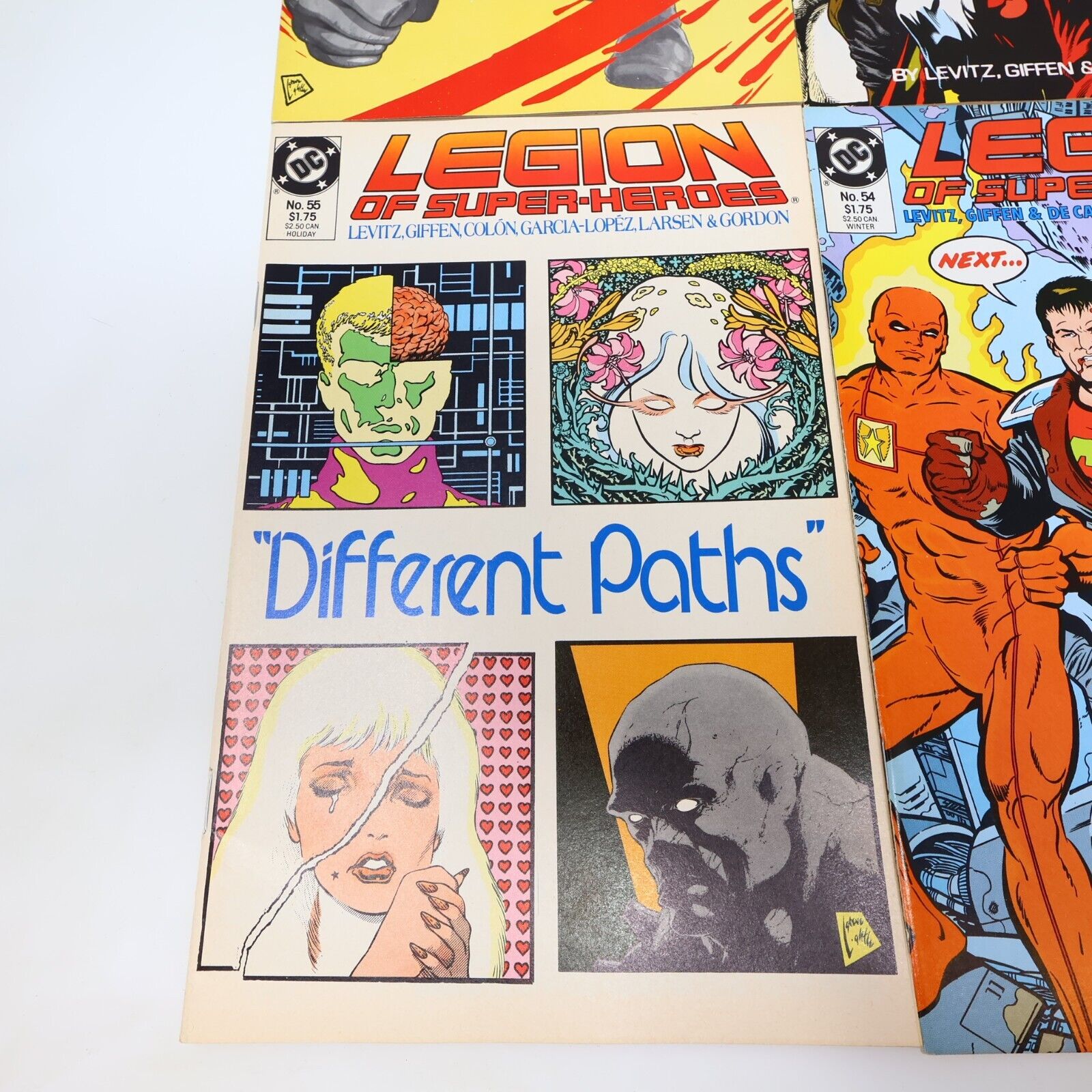 Lot 10 Comics Legion of Super-Heroes #42, 47-48, 51-56, 58 DC Levitz 1980s