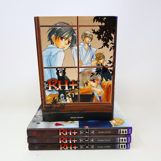 Rh+ #1-4 Lot 4 Livres Manga Ayako Suwa Soleil Manga Seinen Français French PB