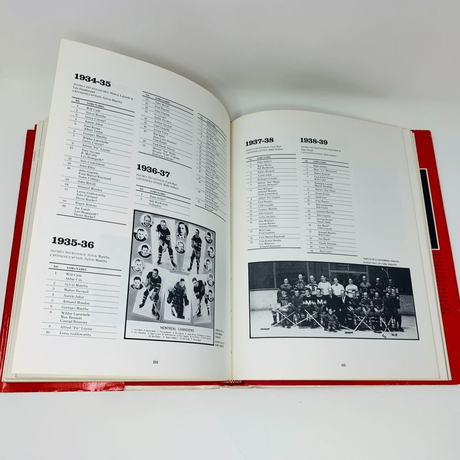 1981 Les Canadiens de Montréal Une Dynastie de Hockey Signé Claude Mouton Livre