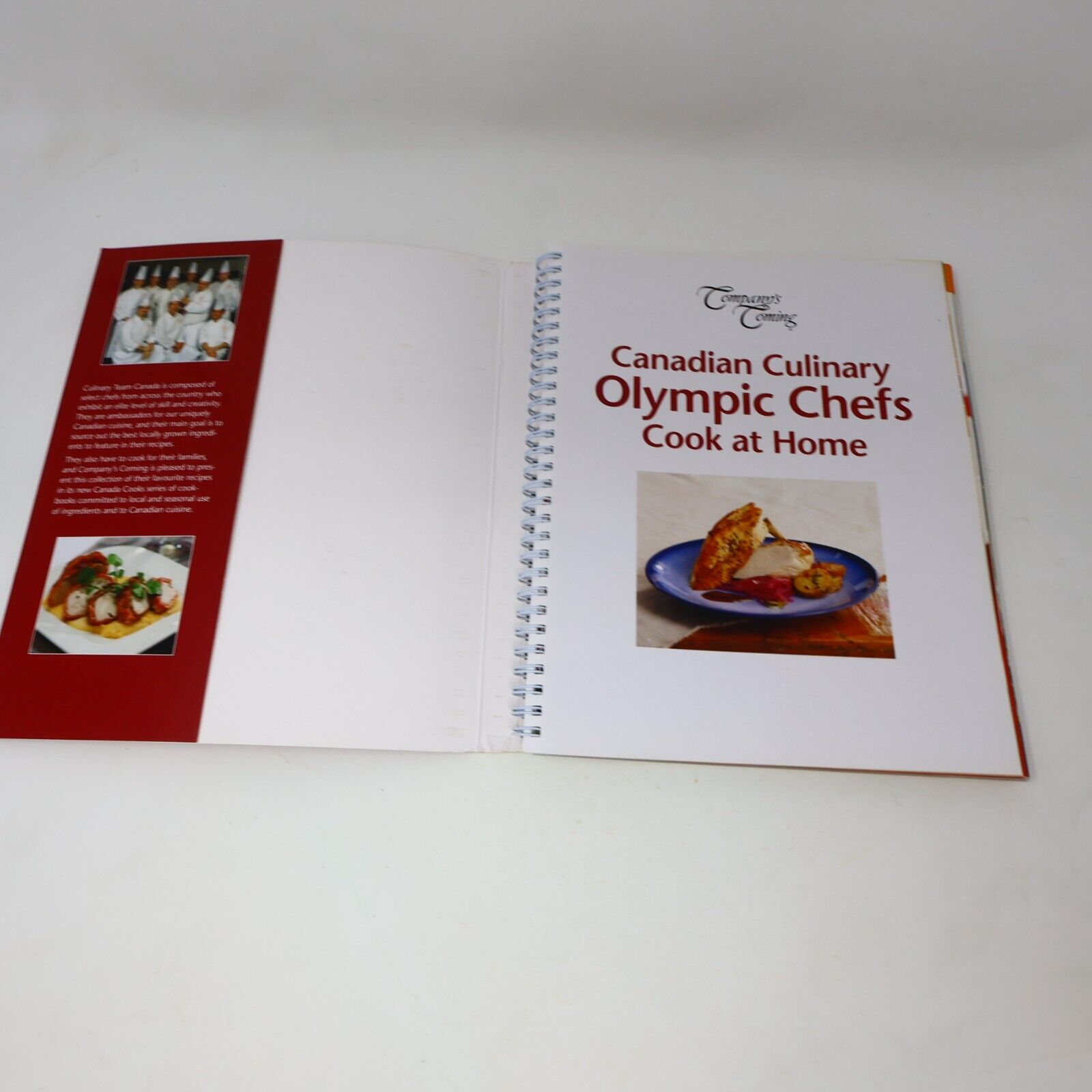 2012 Canadian Culinary Olympic Chefs Cook At Home Cookbook Company's Coming PB