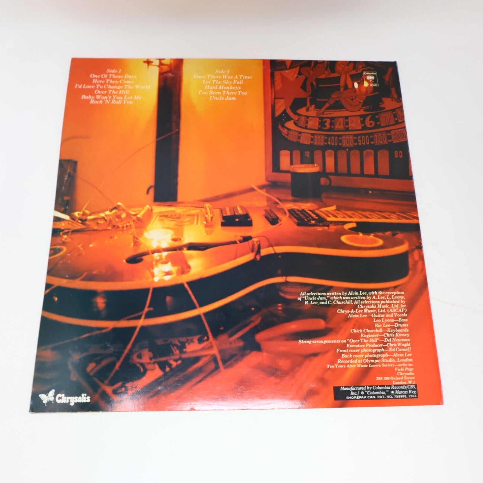 Ten Years After A Space In Time LP Record Vinyl Canada 1971 Columbia KC 30801