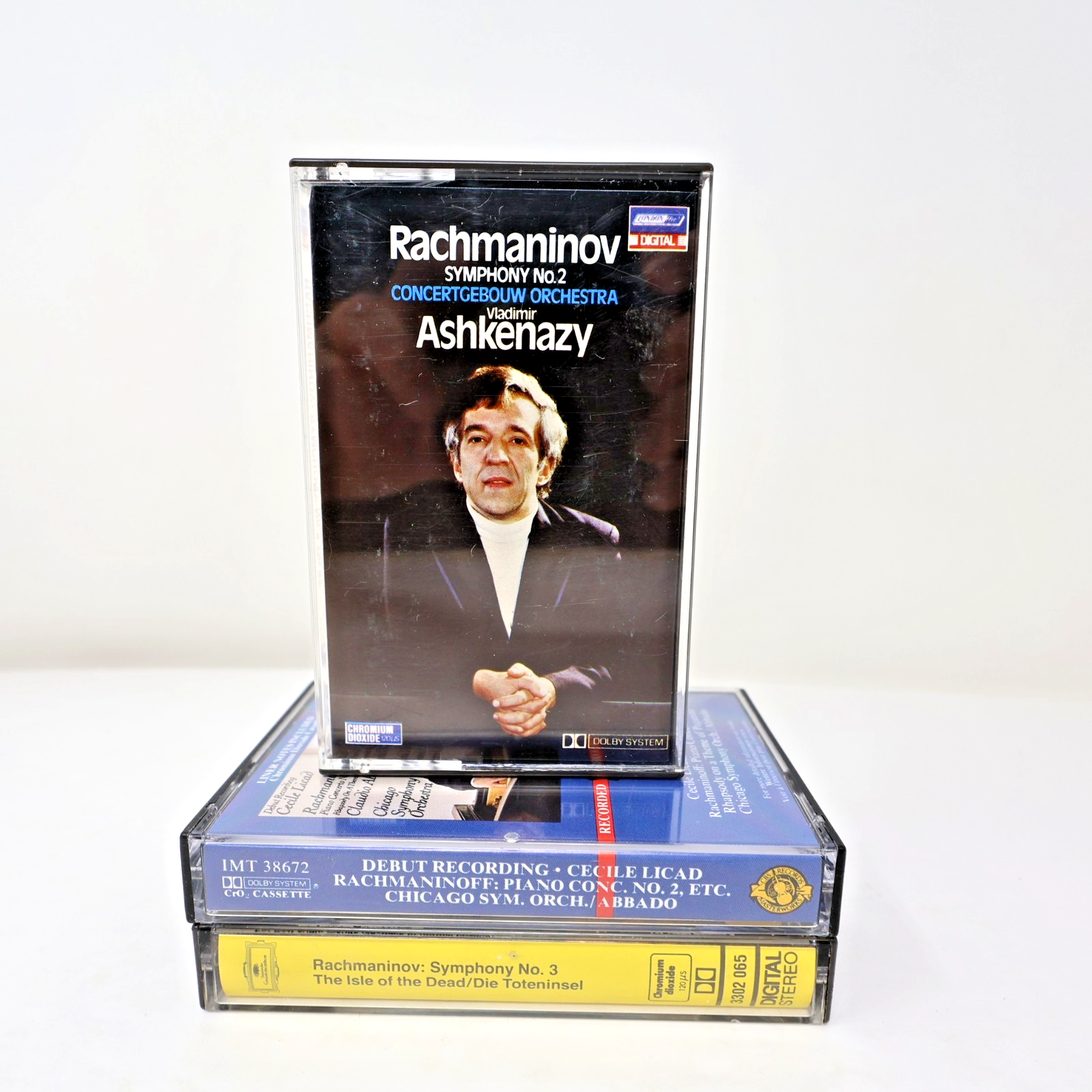 Rachmaninov 3 Cassettes Lot Symphonies 2-3/Piano Concerto 2 Maazel/Ashkenazy