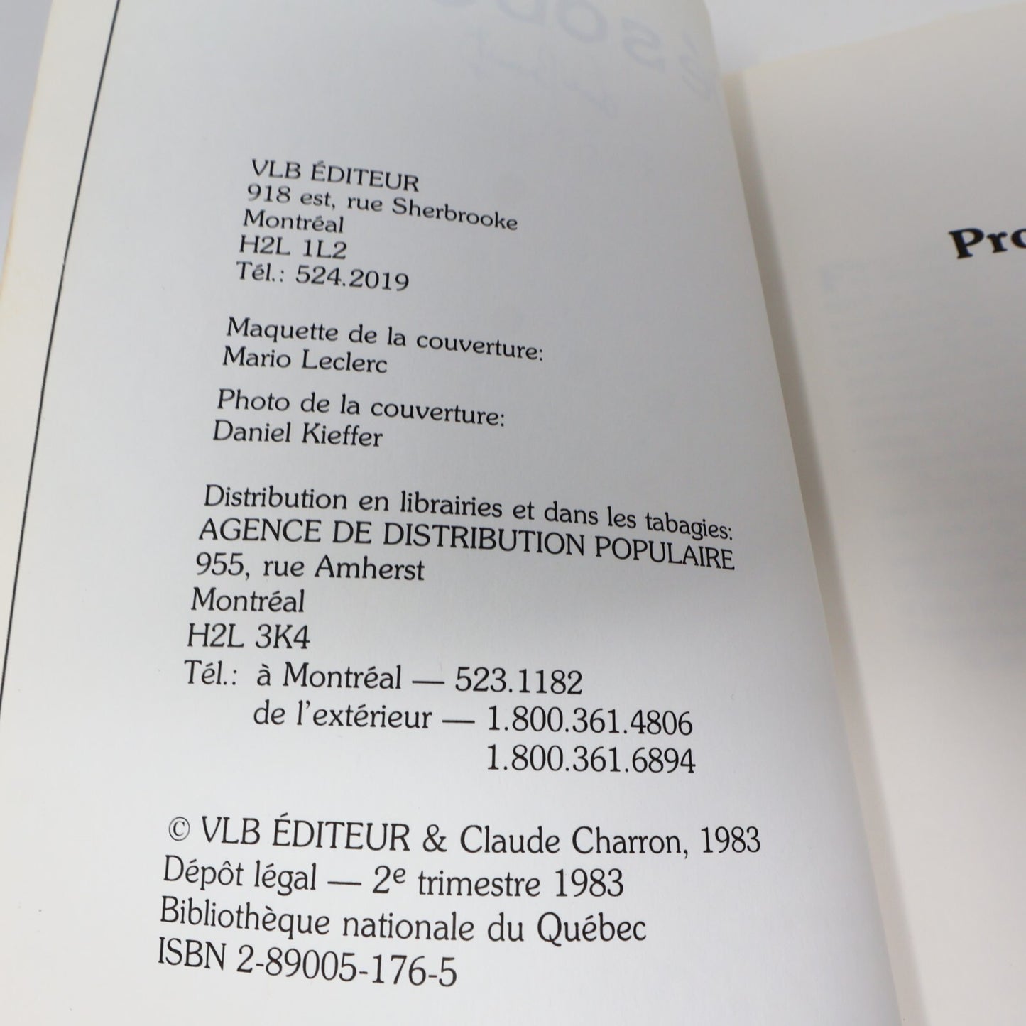 1983 Désobéir Claude Charron Vlb Biographie Politique Québec Français Livre 80s
