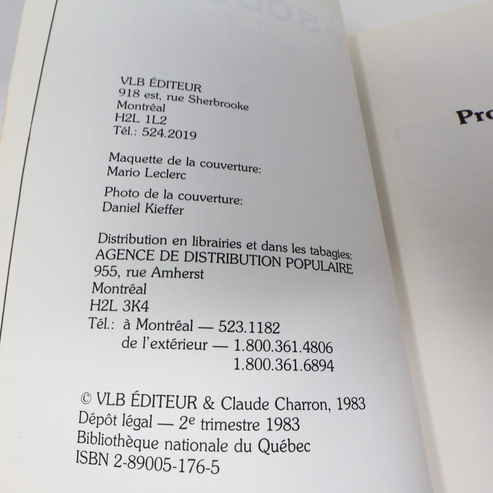 1983 Désobéir Claude Charron Vlb Biographie Politique Québec Français Livre 80s