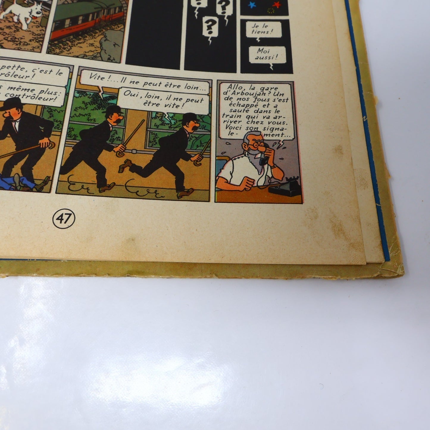 Tintin Les Cigares du Pharaon Hergé Casterman B14 1955 EO Couleur Français HC