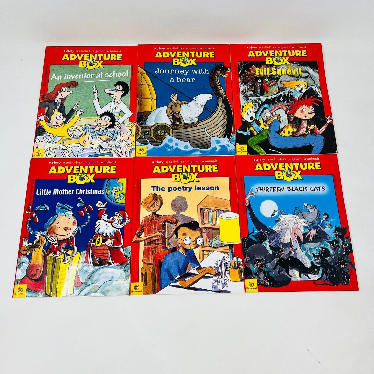 Lot of 16 Adventure Box Bayard Children UK Magazines #60-75 Story/Science/Games