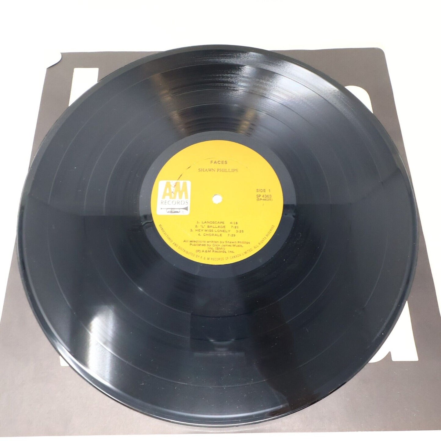 Shawn Phillips Faces LP Record A&M Records SP 4363 Canada 1972 Hey Miss Lonely