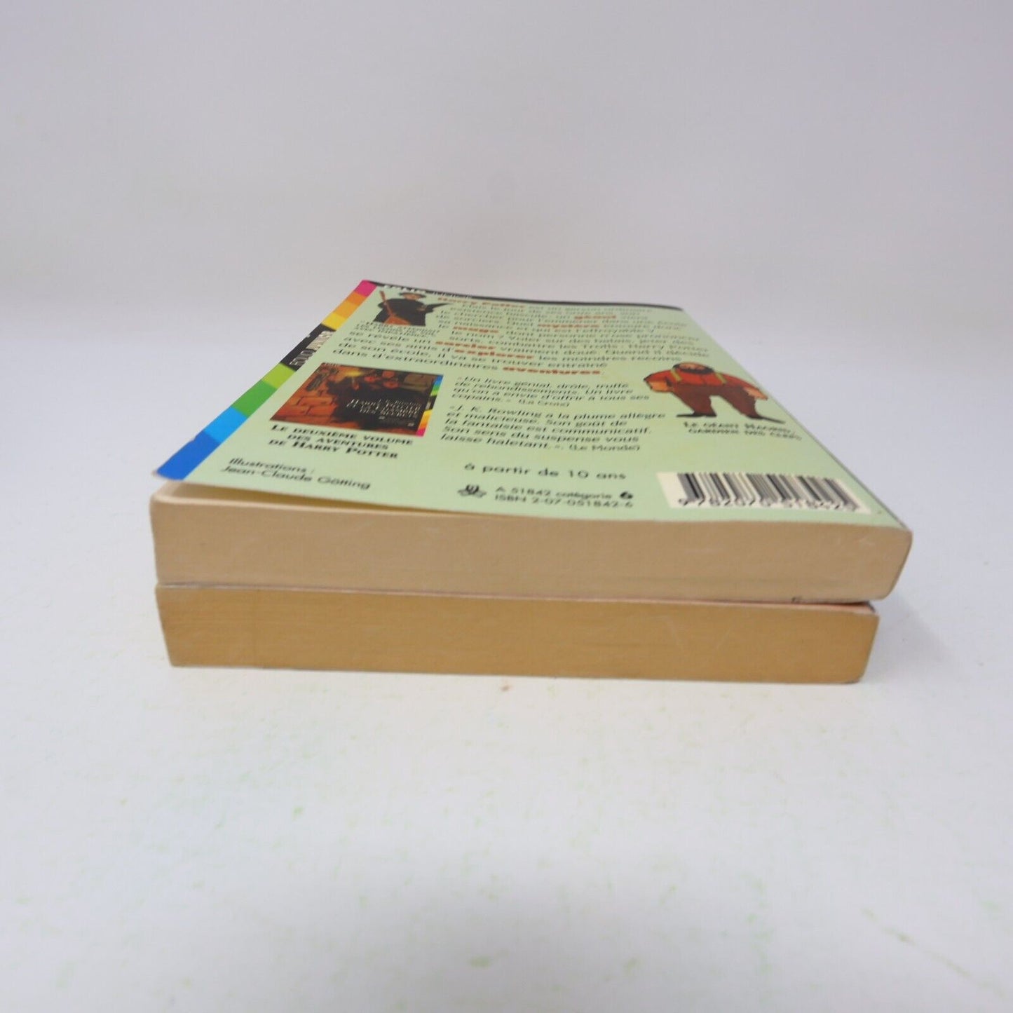 Lot 2 livres illustrés Harry Potter #1-2 Folio Junior 1st Ed Français/French