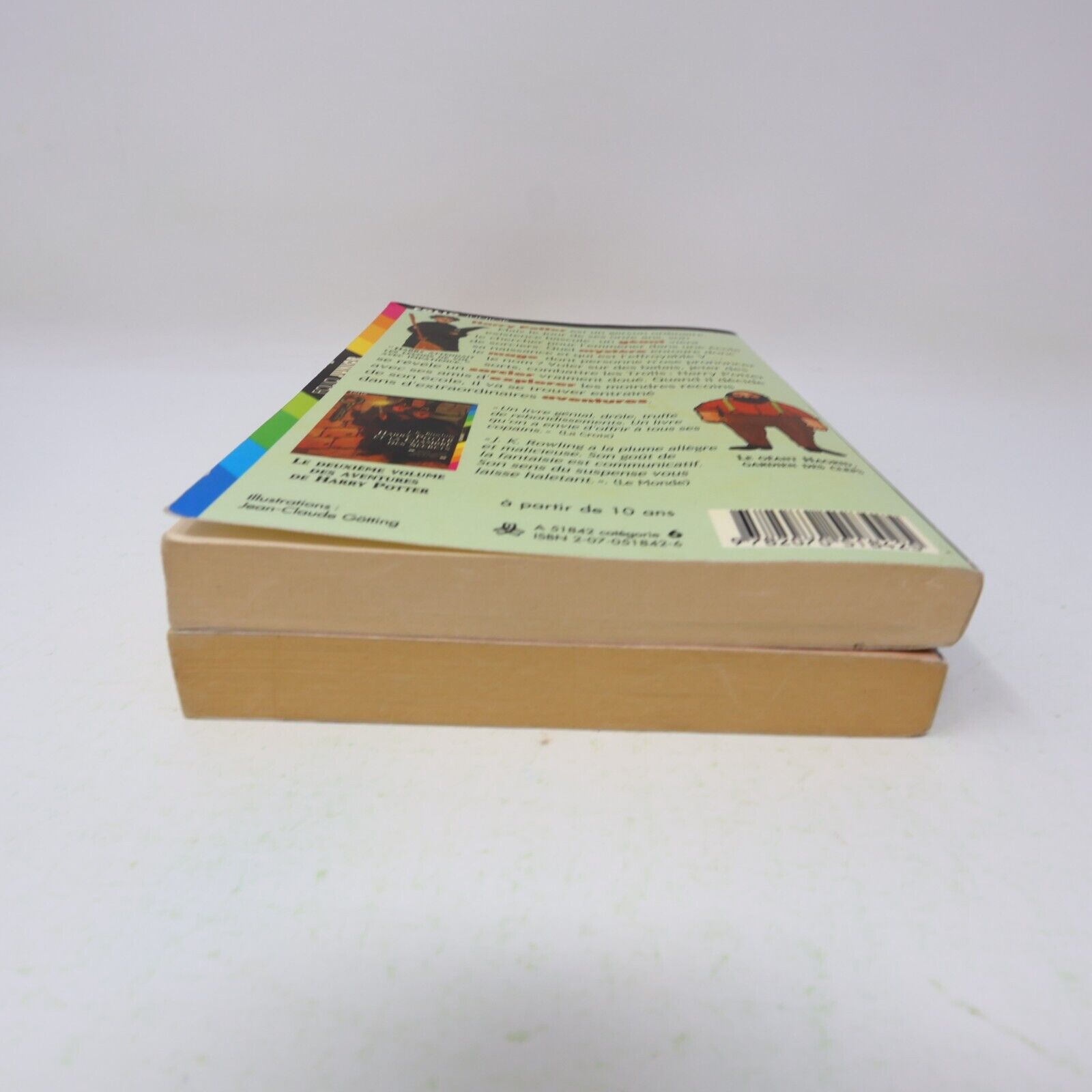 Lot 2 livres illustrés Harry Potter #1-2 Folio Junior 1st Ed Français/French