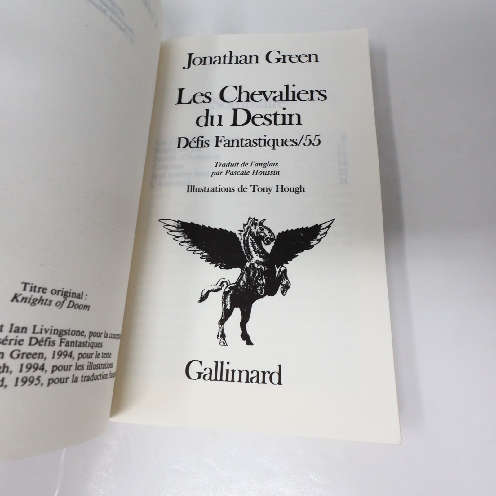 Les Chevaliers du Destin Jackson/ Livingstone Défis Fantastiques #55 LDVELH 1995
