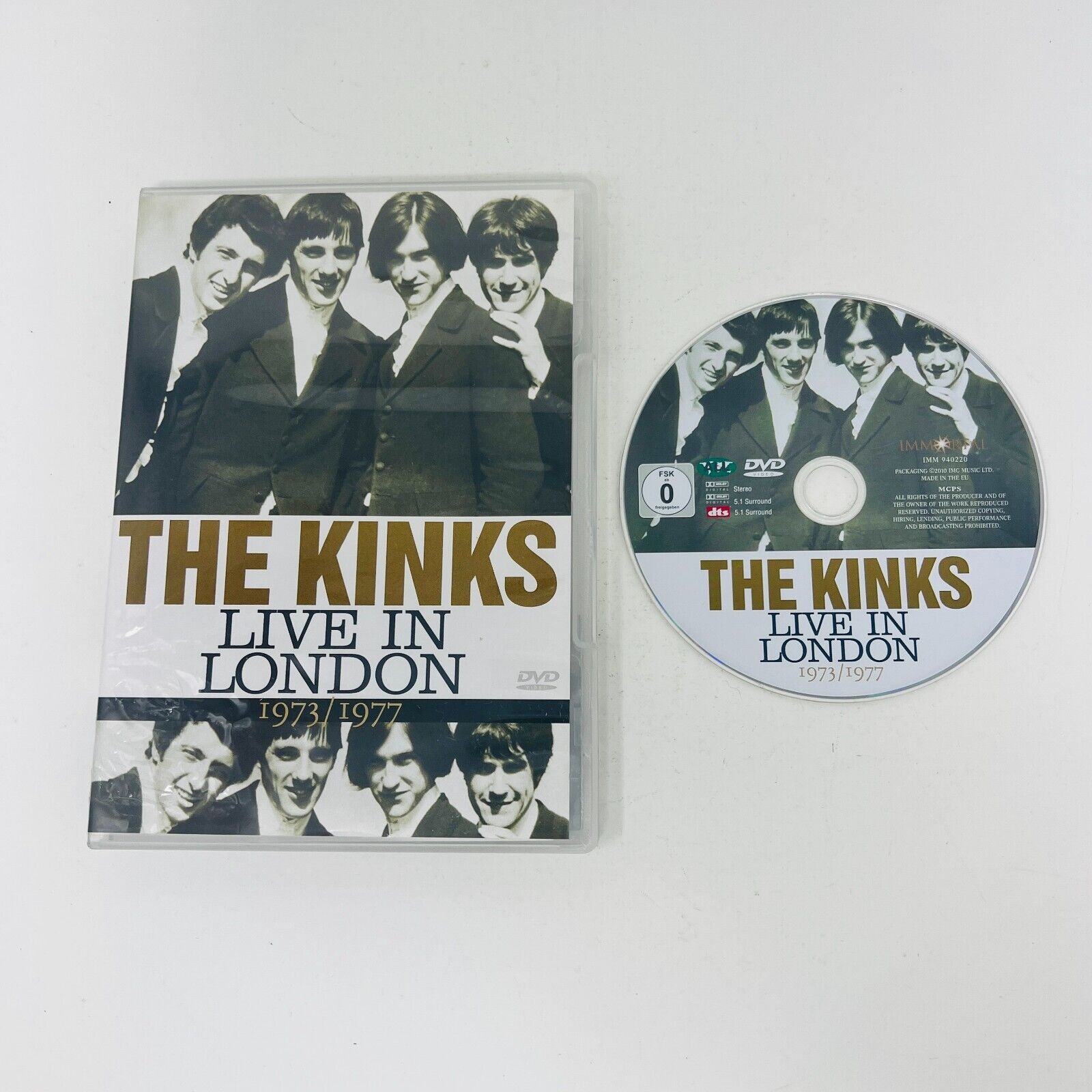 The Kinks Live in London 1973-1977 NTSC DVD Tested Oct-2010 Immortal Music Band