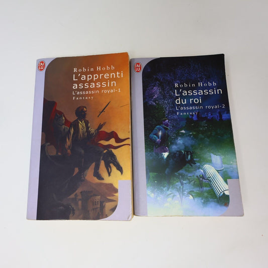 Lot 2 Livres L'Assassin Royal #1-2 Robin Hobb Fantasy Fantastique Français PB