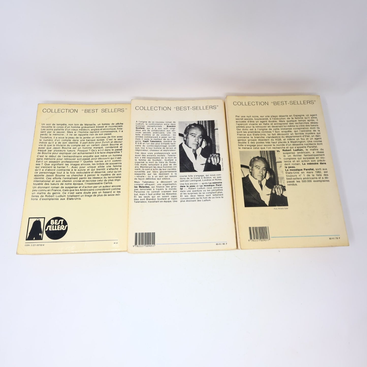 Robert Ludlum Lot 3 Livres Jason Bourne Mémoire dans la Peau/Mosaïque Parsifal