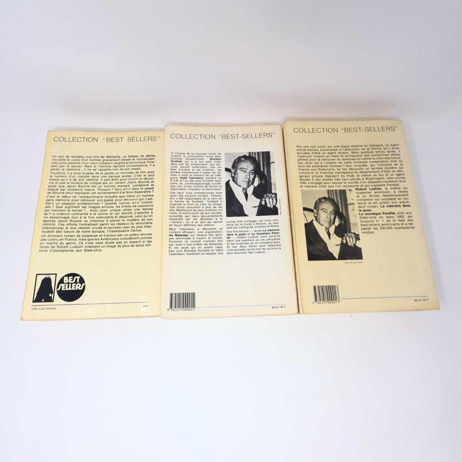 Robert Ludlum Lot 3 Livres Jason Bourne Mémoire dans la Peau/Mosaïque Parsifal