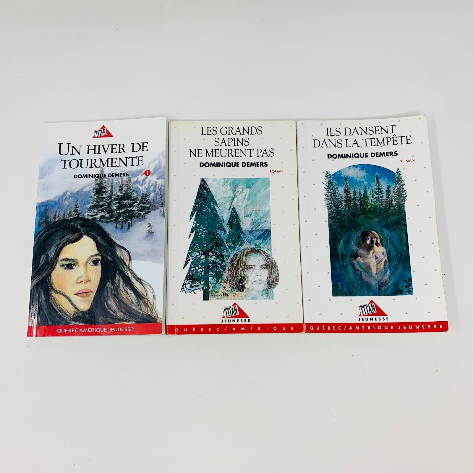 3x Marie-Tempête Série Complète Titan Jeunesse Dominique Demers Lot 3 Livres 90s