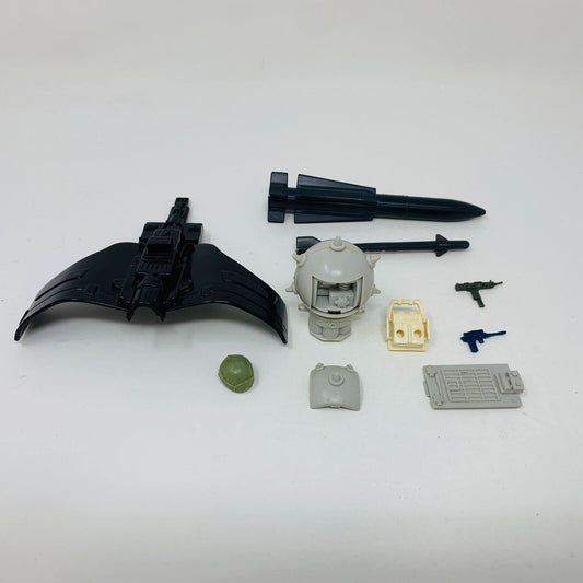 1980s GI Joe Mixed Parts Lot Uzi Air Mine Airborne Helmet Gun Backpack Missiles