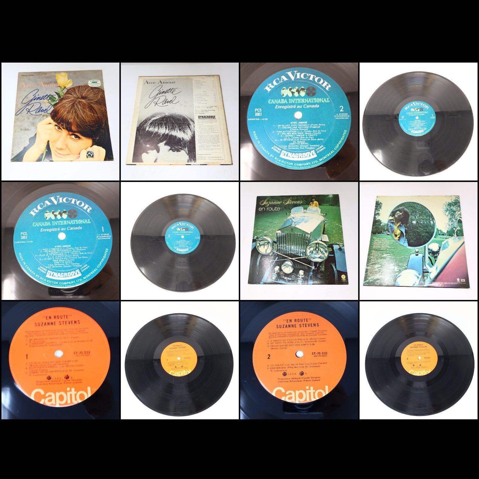Pop Québécois 1960-70-80s Lot 20 Disques LP Thibeault/Baillargeon/Brault/Toupin